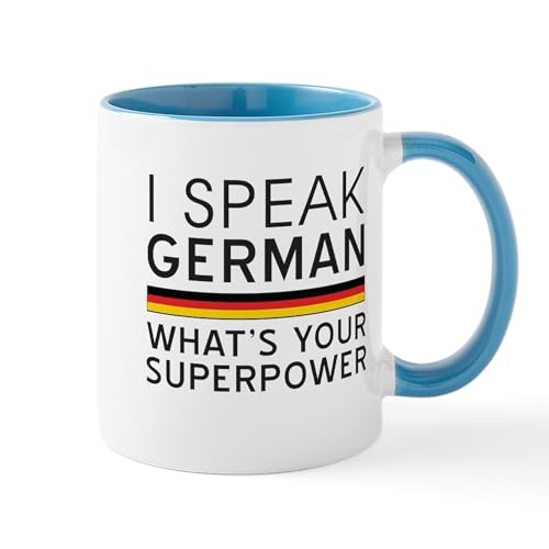 Taza de cerámica 11 oz CafePress I Speak German miniatura 1