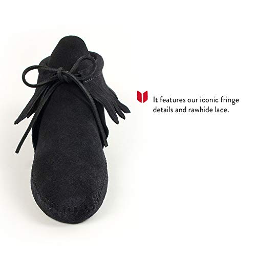 Minnetonka Women's Classic Fringe Hardsole and Softsole Boot3