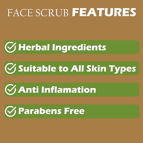 Image of Khadi 100% Pure & Herbal Papaya Scrub - Skin Brightening & Pigmentation Control Face & Body Exfoliator - 400g