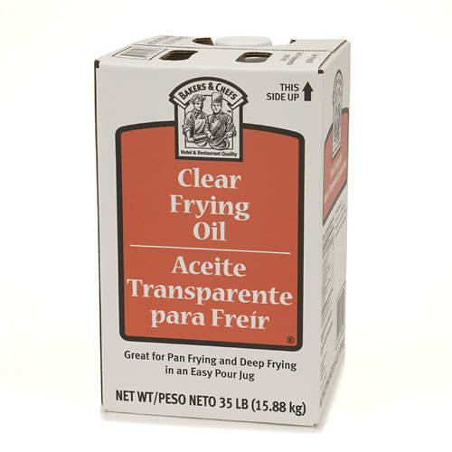 Bakers & Chefs Clear Frying Oil 35 lb. CASE PACK OF 4