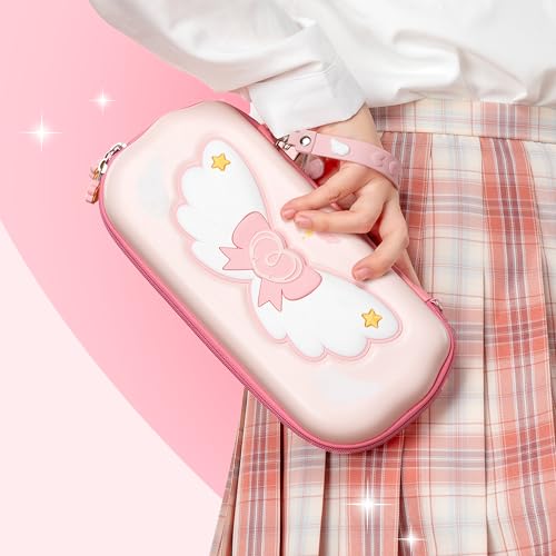 Image of GeekShare Switch Carrying Case for Switch /OLED,Portable Switch Case, Slim Hardshell Travel Carrying Case fit Switch Console & Game Accessories - Star Wings Series