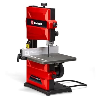 Foto di Einhell Sega a nastro TC-SB 200 + (300 W, cambio sega a nastro, barra parallela, regolazione dell'altezza, robusta guida per sega a nastro, tavolo inclinabile continuamente)