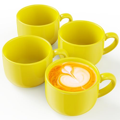 Mug Jumbo Omniware Teaz Cafe 24 oz Amarillo Set x4 miniatura 1