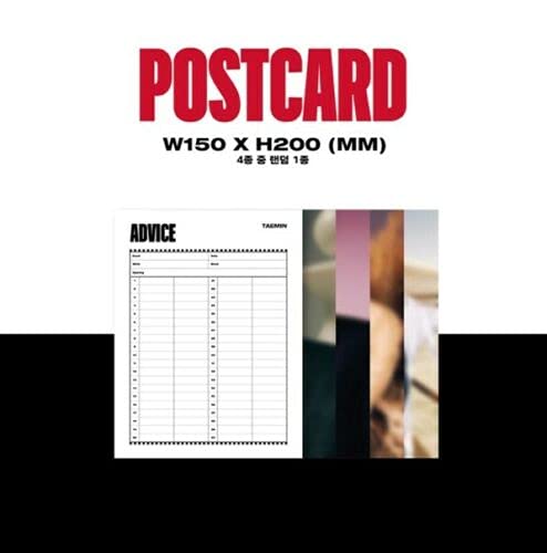 Miniatura 9 de K-POP TAEMIN SHINee 3er mini álbum Consejo CD+72p Photobook+Letra+P.Card+F.Poster (en paquete)+Postal sellada