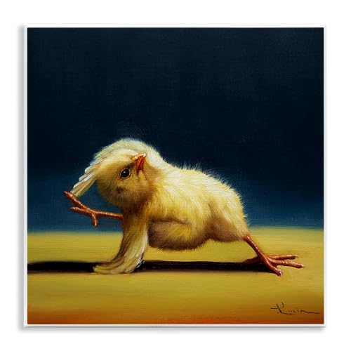 Funny Yoga Chicks Animal, 12 x 12 Inch Mounted Print on Wall Plaque