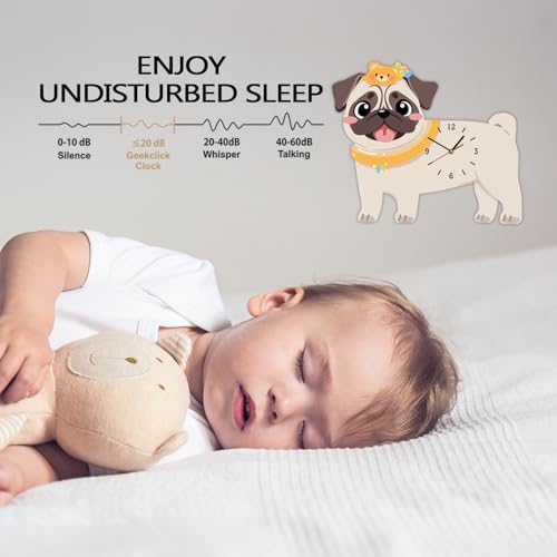 Reloj de pared divertido para dormitorios infantiles que alegra el espacio 6