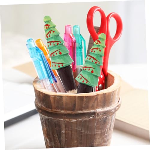 Bolígrafo de gel con diseño navideño en madera miniatura 5