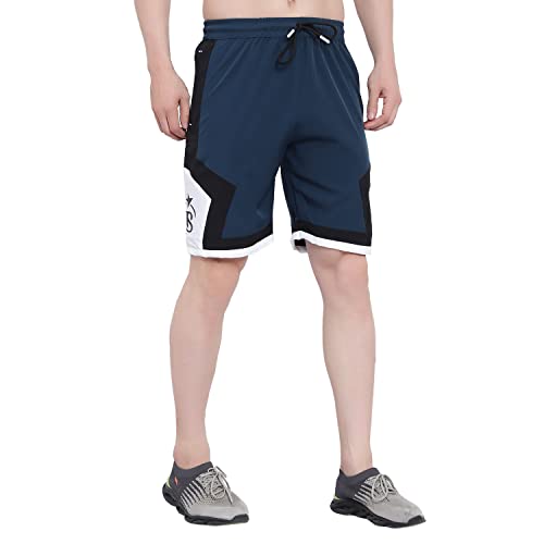 Image of BLUE STAR SHARK NS Lycra Sport Shorts for Men |Goa Shorts for Men | Running Shorts for Men | Regular Shorts for Men