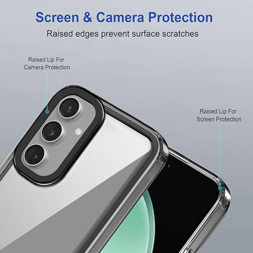 Image of amazon basics Back Case Cover for Samsung Galaxy S25 5G | Compatible for Samsung Galaxy S25 5G Back Case Cover | Case Cover with Camera Protection | (TPU + PC | Translucent Black)