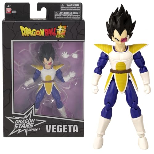 BANDAI Dragon Ball Super Figurine Dragon Stars 17 cm Vegeta Dragon Ball Kai ver. Licence Officielle Dragon Ball Figurine articulée Vegeta Jouet Enfant et + 36860