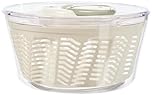 Zyliss Easy Spin 2 Salad Spinner, Large 6L Capacity, White, Unique AquaVent™ Technology, Retractable Cord and Brake System, Non-Slip Base, Easy Cleaning, Plastic
