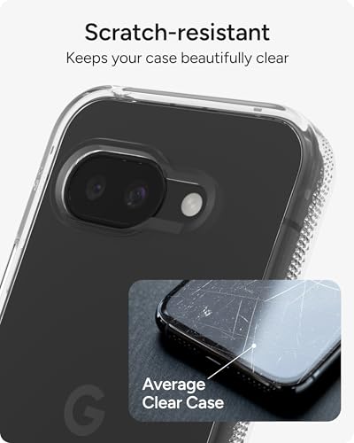 Image of ZAGG Crystal Palace Google Pixel 9a Case - Crystal Clear, 13ft Drop Protection, Slim, Anti-Yellowing, Graphene Reinforced, Wireless Charging Compatible, Anti-Scratch