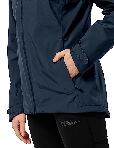 Jack Wolfskin Damen Glaabach 3-in-1 W Jacket, night blue, XL EU
