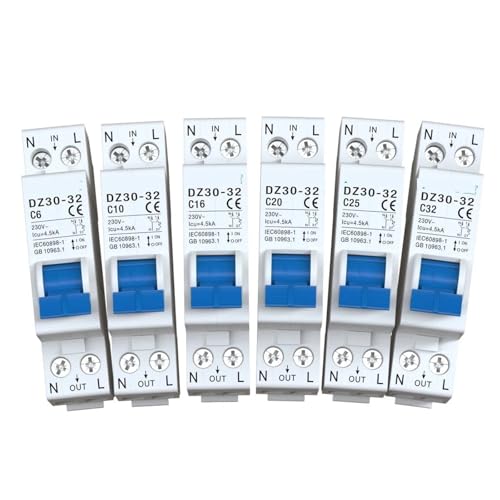Disjoncteur DZ30-32 1P+N 20A pour rail DIN interrupteur air