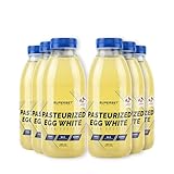 Superset Nutrition - Claras De Huevo Pasteurizadas (6x480 Ml) - Clara de huevo líquida - 54 g de proteínas, o 16 claras de huevo por frasco