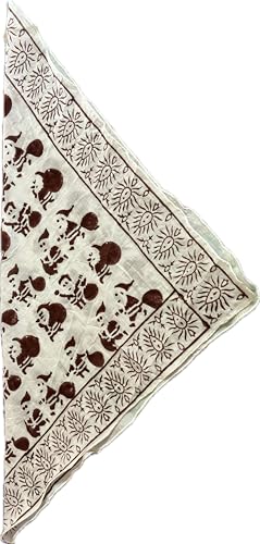 Christmas bandana for women, men, pet dog,organic Cotton Bandana Moselle Bandana Scarf, Paisley Design Scarf Vibrant Color, High-Quality Winter Scarf, Unique Design Geometric Scarf, Hand Printed, Hiking Gift, Bandanas for Women, best Christmas gift ever3