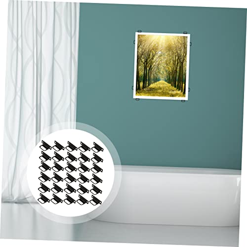 Image of L-Shaped Picture Frame Hangers 100pcs Hangers for Wall Decor - Hanging Hardware Set