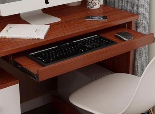 Xabalduスライド式キーボードトレイ 取り外し可能キーボードトレイ 木製デスクエクステンダー 54/60/70x27cm エルゴノミクス対応 アジャスト 筋肉の疲労を和らげる キーボード クランプ スライダー (B:WHITE,70*27CM)