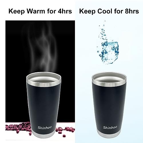 Shinhoo 20oz/ 550ml Insulated Tumbler with Straw and Lid - Image 3