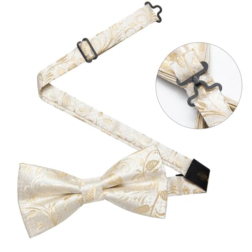 Set de corbata de moño y pañuelo de seda miniatura 5
