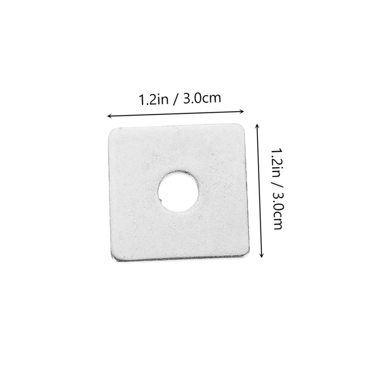 Stainless Steel Square Washers 10pcs Square Flat Washers for Automotive Industrial Use