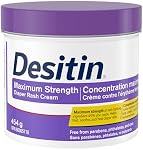 Desitin Maximum Crème à l'eau de la couche de force, 40% Crème d'oxyde de zinc, pour soulagement immédiat, dermatologue et pédiatre testé, aide à guérir, 454g