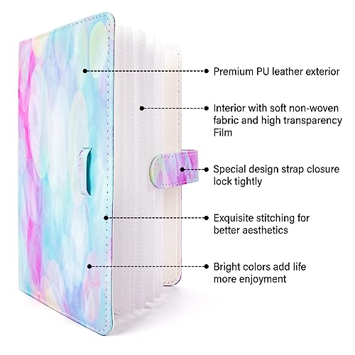 HIYQIN 3-Inch Instax Polaroid Photo Album,96 Pocket Mini Photo Album Book for 2x3 Inch Film - Image 4