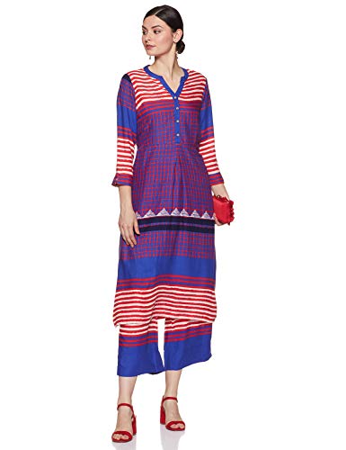 Image of global desi Women's Rayon Salwar Suit Set