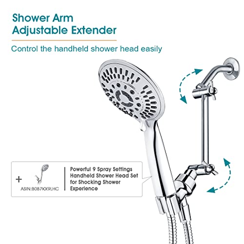 Regadera de mano Bright Showers con extensión y 9 chorros miniatura 4