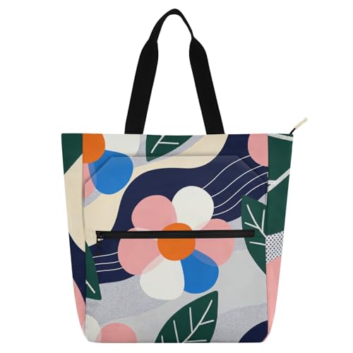 Bolsa de libros resistente a los arañazos para universidad y playa de tela