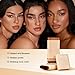 Matte Concealer Foundation Stick with Brush, Serum-Infused Tinted Moisturizer & Skin Tint, Lightweight Hydrating Concealer & Contour, Sheer-to-Medium Radiant Dewy Coverage, All Skin Types (05#)