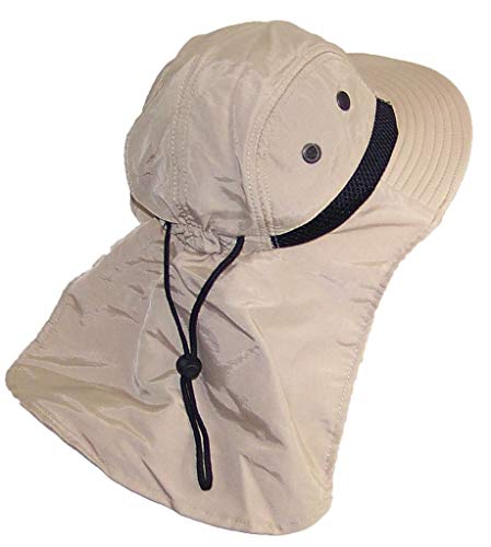 Tropic Hats Kid/Child Wide Brim Mesh Summer Cap W/Neck Flap (One Size)3