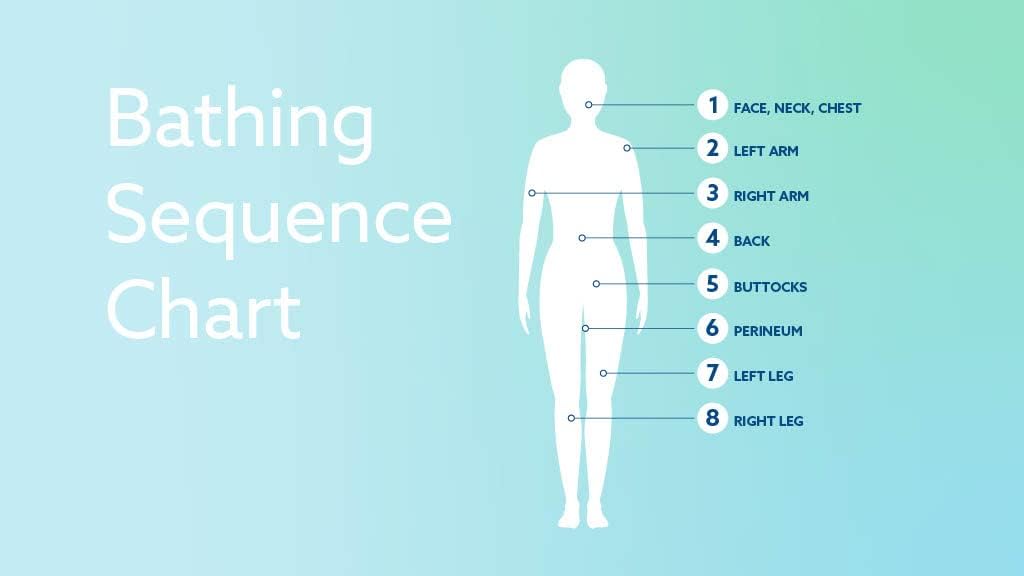 No-Rinse Bathing Wipes, Alcohol-Free, 8x8 in, Scented, 8 Wipes per Soft Pack, 6 Soft Packs