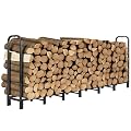 DNKMOR 8FT Firewood Rack Holder,Heavy Duty Firewood Storage Log Rack for Outdoor&Indoor,Fireplace Wood Rack for Wood Storage