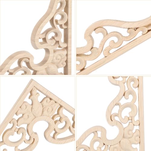 Fleurs d'angle 3D en bois OSALADI pour la rénovation créative de meubles anciens