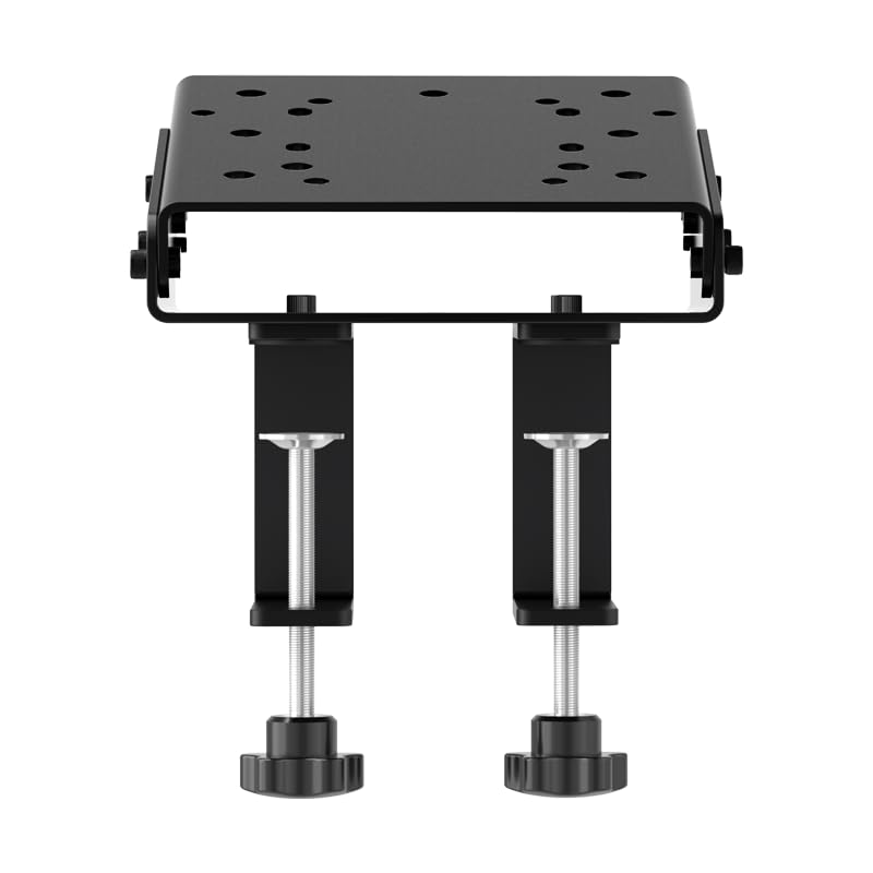 PXN Z9 Steering Wheel Desk Clamp, Adjustable Metal Sim Racing Wheel Mount, Desk & Racing Wheel Stand, Dual Lock, Aluminum Alloy, Compatible with VD4/VD6/VD10, R5/R9/R16/R21, CSL/DD1/DD2, G29/G923