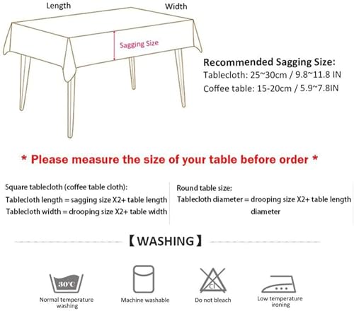 Image of Styleys Dining Table Cover Waterproof with for Kitchen Dining Table Cloth Dust and Oil Repellent (140x220, 1 Table Cover Only, Antique Prism, CTSD3148)