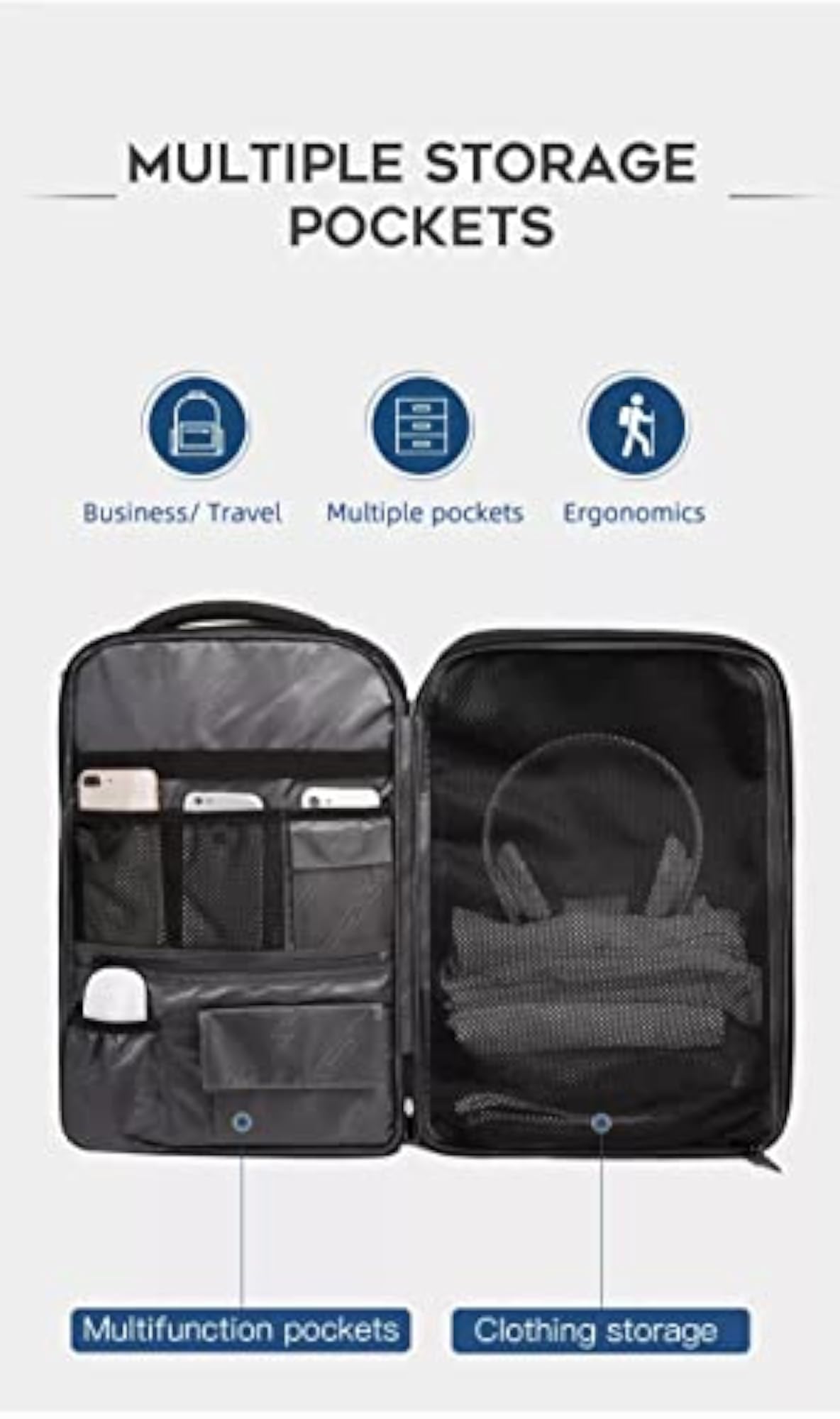 Flight Approved Carry On Travel Laptop Backpack