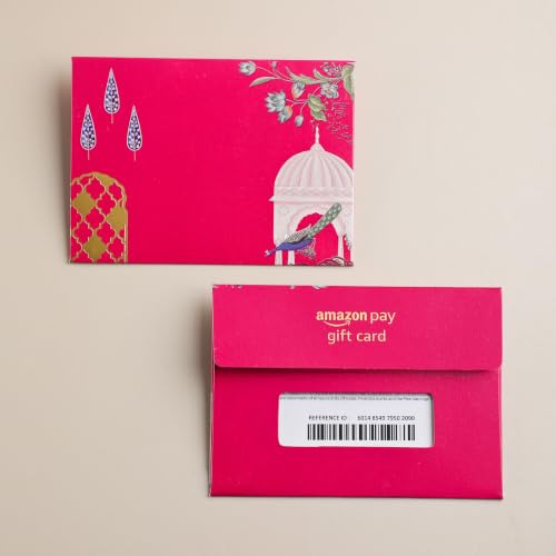 Image of Amazon Pay Physical Gift Card | Ethnic Pink | Next-day Delivery | 1-year Validity | Ideal gift for your loved ones with freedom of choice