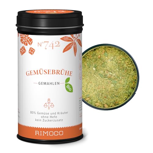Rimoco N°742 Bio Gemüsebrühe grob gemahlen - Ideal für Suppen, Saucen, Risotto, Brühe oder...