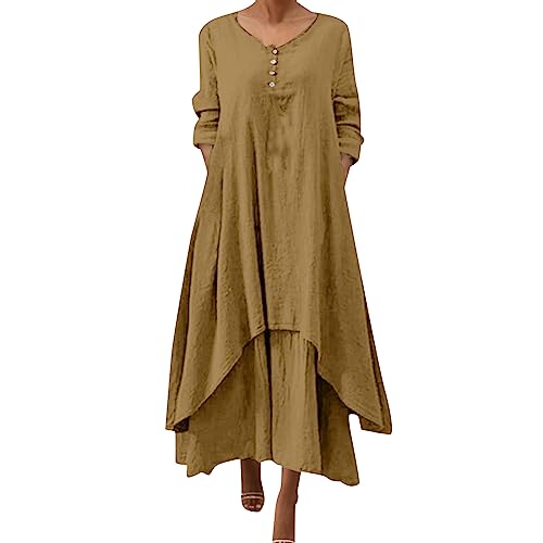 Robe de femme ample style décontracté col rond vêtement tendance