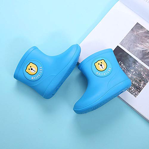 POLG Little Kids Rain Boots for Girls Boys Toddler Cartoon Dinosaur Waterproof Rubber Sole Shoes 1-6 Years2