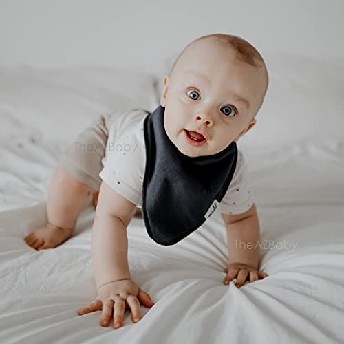 Theazbaby Baby Bandana Drool Bibs 8 Pack Baby Bibs For Boys, Girls, Unisex Basic Colors #TOP4