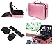 Addie Rose Makeup Bag Organizer Train Case | PINK or BLACK or BLUE | 16.5