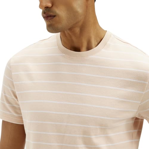 Image of Levi's Men's Striped Slim Fit T-Shirt (16960-1374 Pink