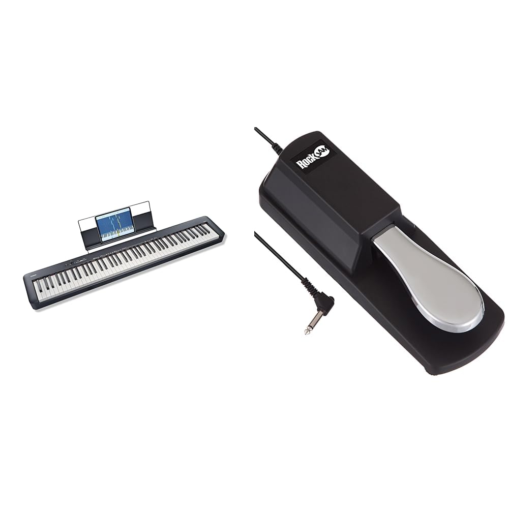 casio cdp s110 pedal CDP-S110 & Rockjam Sustain for Digital Pianos and Electronic Keyboards with Polarity Switch Musical Instruments & DJ fitness CAB headphones use large Größe:48cm Nach Horror-Unfall in Dresden