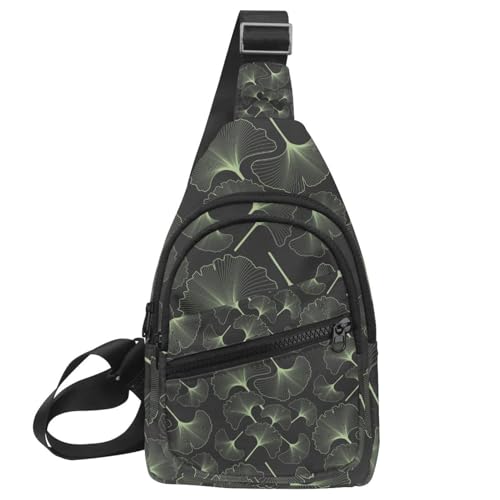 Sac à bandoulière motif feuilles anti-encombrement pour libérer vos mains au quotidien