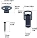 Lesnala 12 Set of Stainless Steel Small Spring Toggle Lock Clasp Buckle Latch for Wooden Case Toolboxes Black Hasps Clamps with Mounting Screws