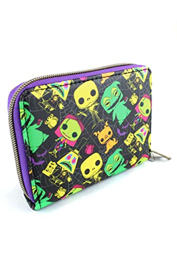Loungefly Funko Pop! Disney: The Nightmare Before Christmas Neon All-Over Print Wallet2