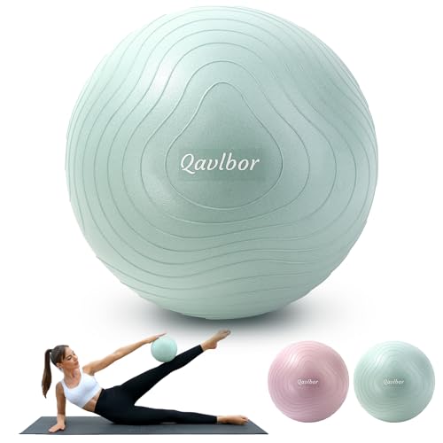 Image of Pilates Ball 9 Inch Core Ball, Small Exercise Ball Between Knees for Physical Therapy, Small Yoga for Pilates, Yoga and Core Training, Fitness for Workout at Home Gym and Office